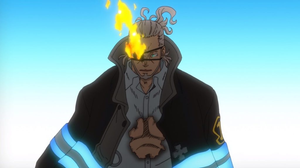 Fire Force Episode 7 Leonard Burns Unphased by Shinra's Attack