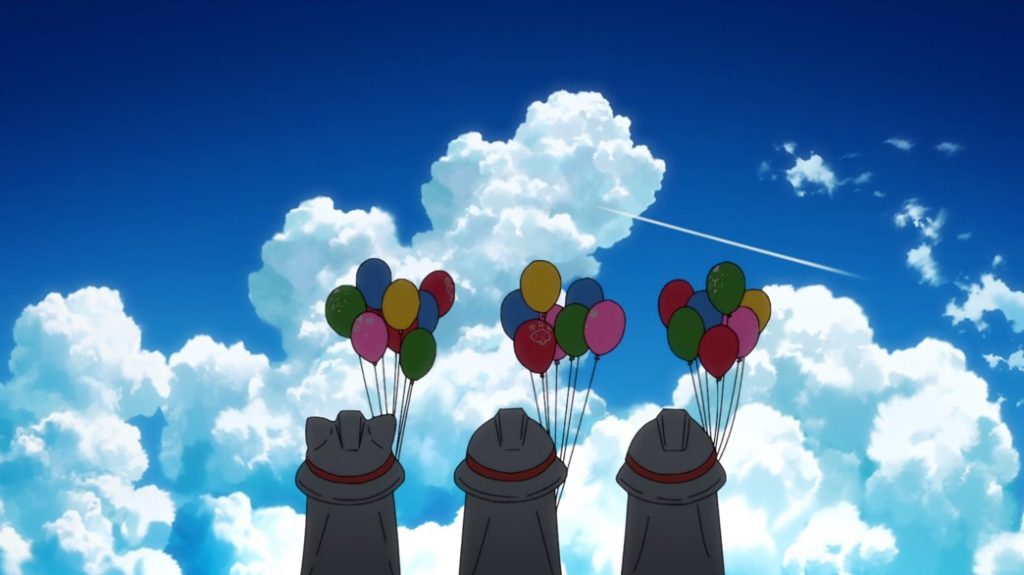 Fire Force Episode 4 Mascots Watching Shinra Fly