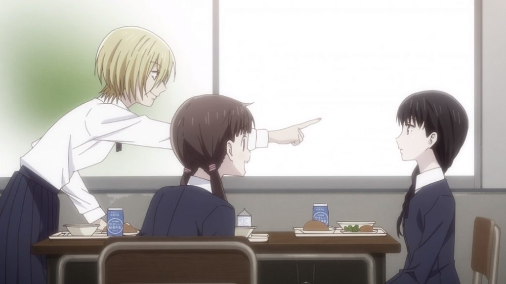 Fruits Basket Episode 22 Tohru and Arisa make Saki have lunch with them