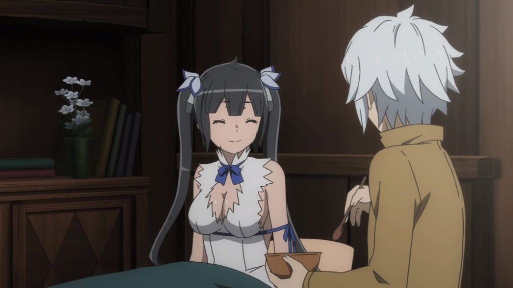 Is It Wrong To Try To Pick Up Girls In A Dungeon II Episode 12 Bell looking after Hestia
