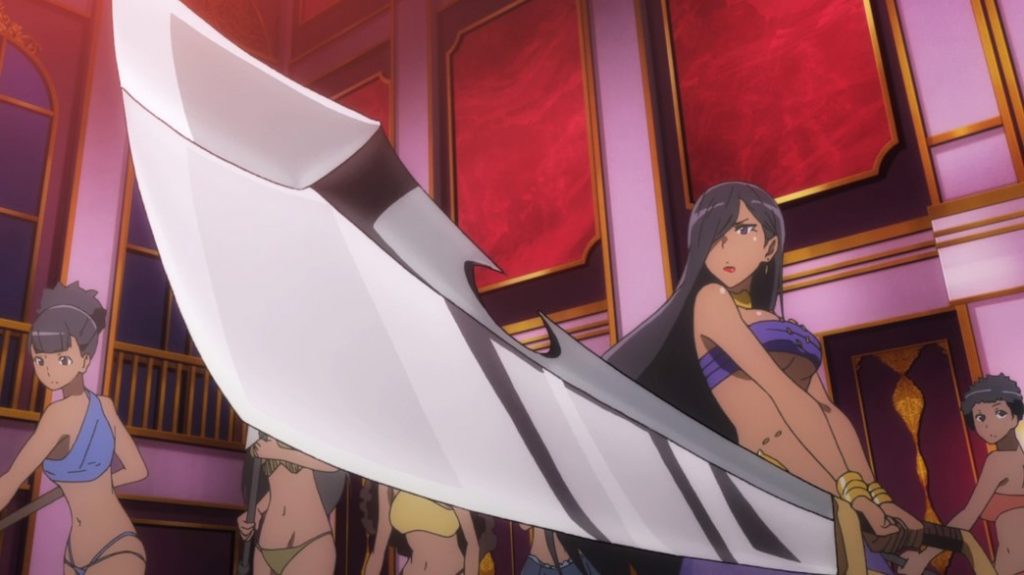 Is It Wrong To Try To Pick Up Girls In A Dungeon II Episode 9 Aisha with her big Sword