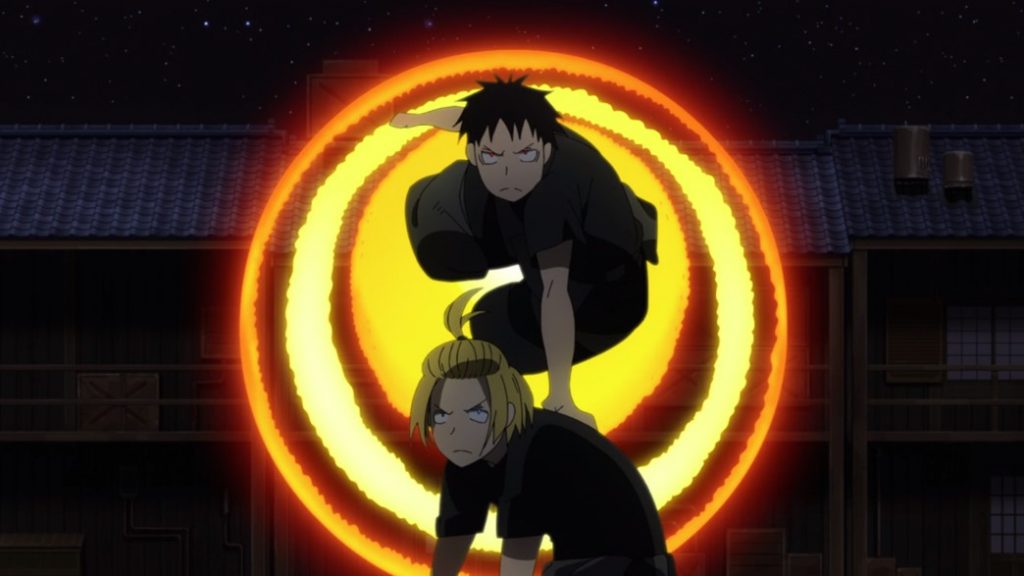 Fire Force Episode 13 Arthur and Shinra Fighting