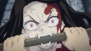 Demon Slayer Kimetsu No Yaiba Episode 1 Nezuko Attacks Tanjiro