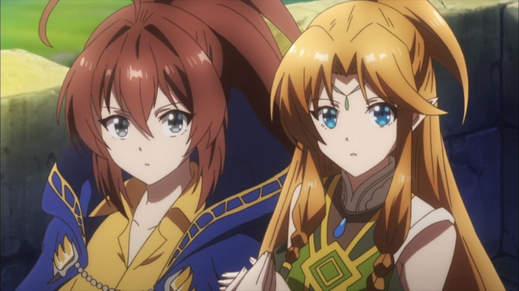 Isekai Cheat Magician Spin-off Saturday Rin and Myura Holding Hands