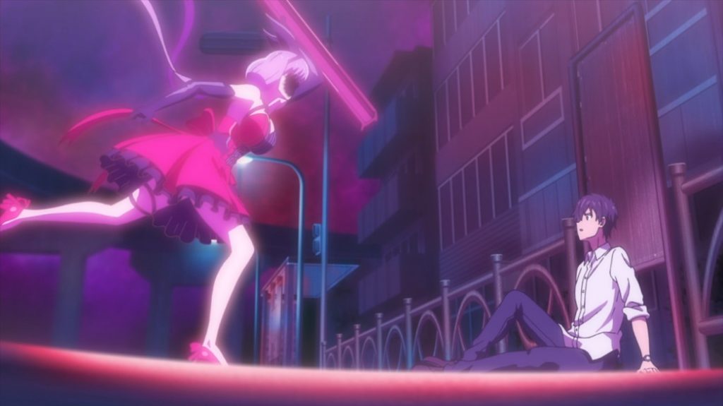 InSpectre Episode 5 Steel Lady Nanase Attacking Kurou