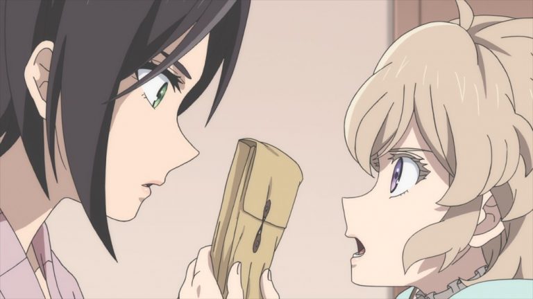 InSpectre Episode 6 Saki and Kotoko with a Police File