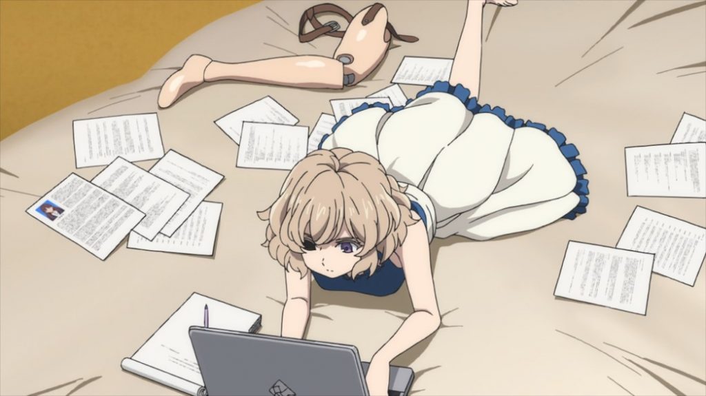 InSpectre Episode 7 Kotoko Researching