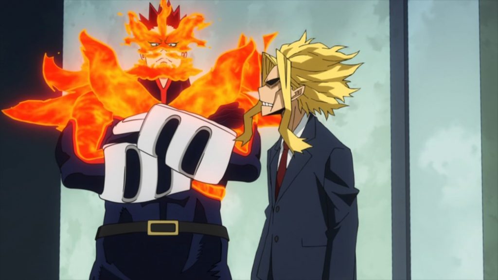 My Hero Academia 4 Episode 79 Endeavor and All Might