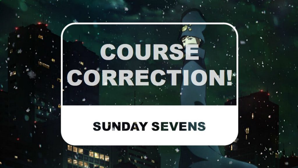 The Otaku Author Sunday Sevens Course Correction