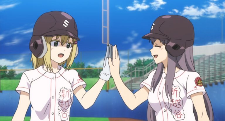 Tamayomi The Baseball Girls Episode 9 Nozomi Takamura and Risa Fujiwara