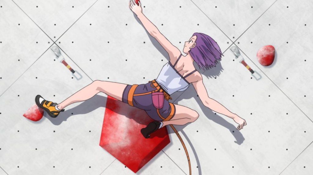 Iwa Kakeru Sport Climbing Girls Episode 1 Konomi has a go at Sports Climbing
