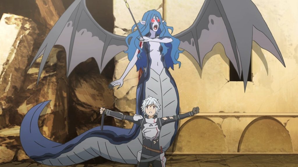 Is It Wrong To Try To Pick Up Girls In A Dungeon III Episode 7 Bell protecting Weine