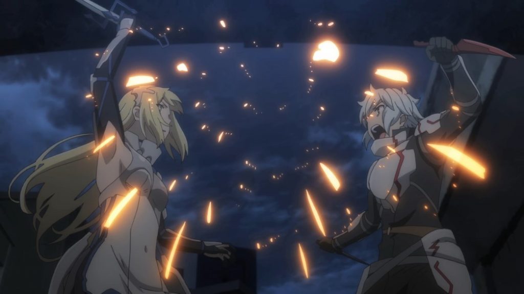 Is It Wrong To Try To Pick Up Girls In A Dungeon III Episode 11 Ais versus Bell