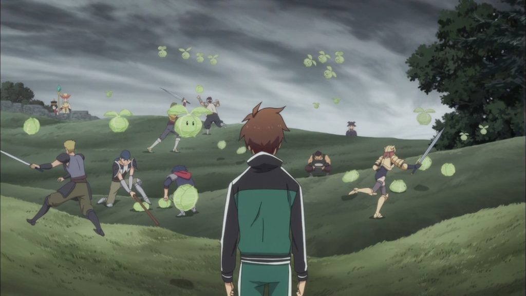 KonoSuba Episode 3 Kazuma Cabbages Attack