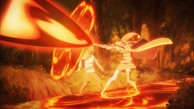 KonoSuba Episode 4 Megumin uses Explosion Magic