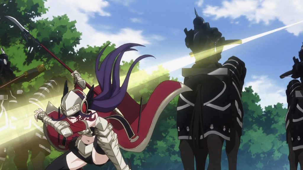 Record of Grancrest War Episode 4 Aishela attacks the Knights of Valdrind