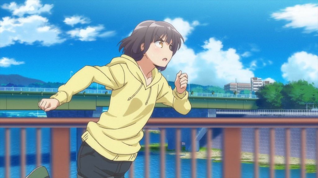 Harukana Receive Episode 8 Kanata running to see Narumi
