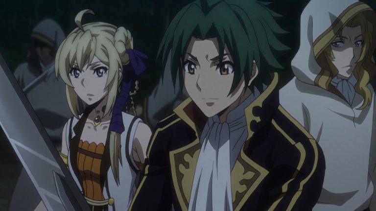 Record of Grancrest War Episode 7 Siluca and Theo protecting Marquess Alexis Deux