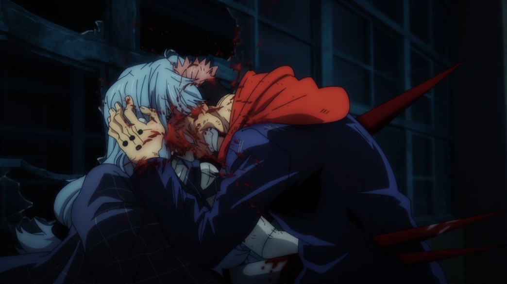 Jujutsu Kaisen Episode 12 Itadori headbutts Mahito