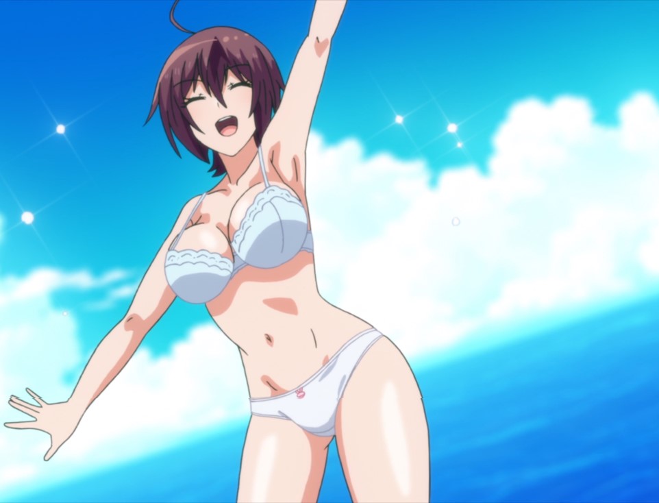 Are You Lost Episode 8 Asuka in Bra and Panties Going in the Sea