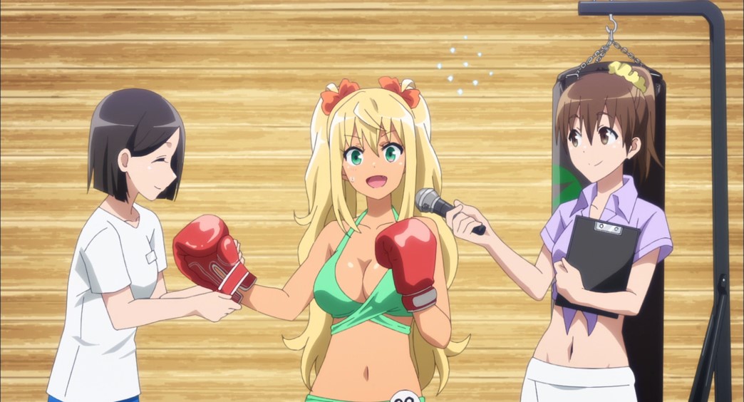 How Heavy Are The Dumbbells You Lift Episode 12 Hibiki Putting on Boxing Gloves