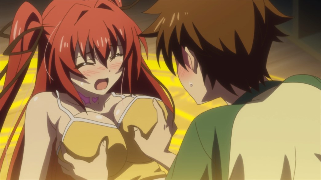 The Testament of Sister New Devil Episode 2 Basara Touches Mios Boobs