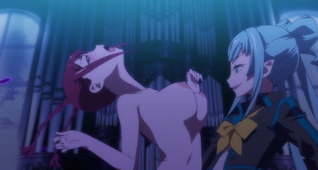 Valkyrie Drive Mermaid Uncensored Episode 11 Momoka Sagara driving Mamori nude