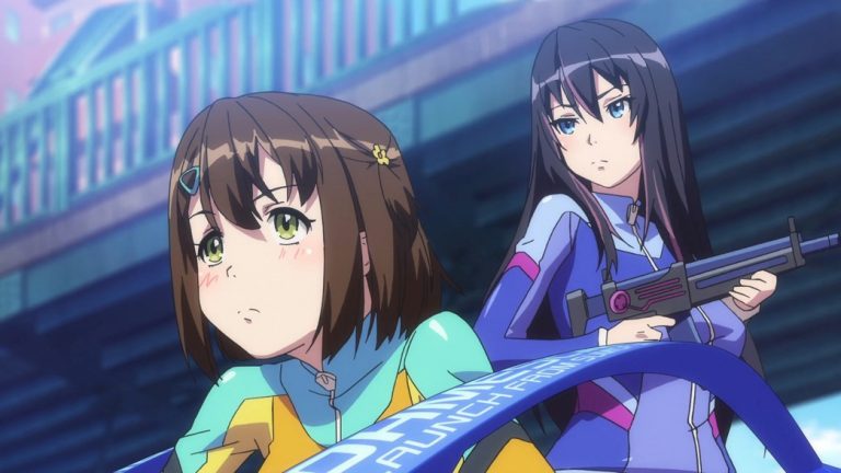 Kandagawa Jet Girls Episode 1 Preparing to race Rin Namiki and Misa Aoi