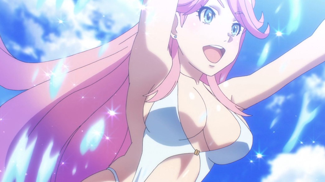 Kandagawa Jet Girls Episode 10 Jennifer Peach splashing bikini