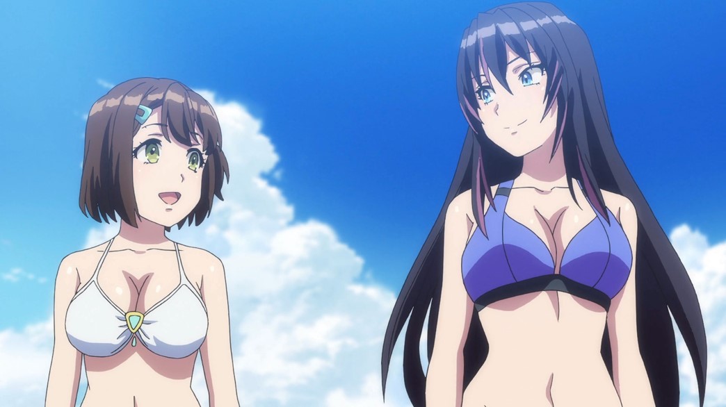Kandagawa Jet Girls Episode 10 Rin Namiki and Misa Aoi volley ball bikini boobs