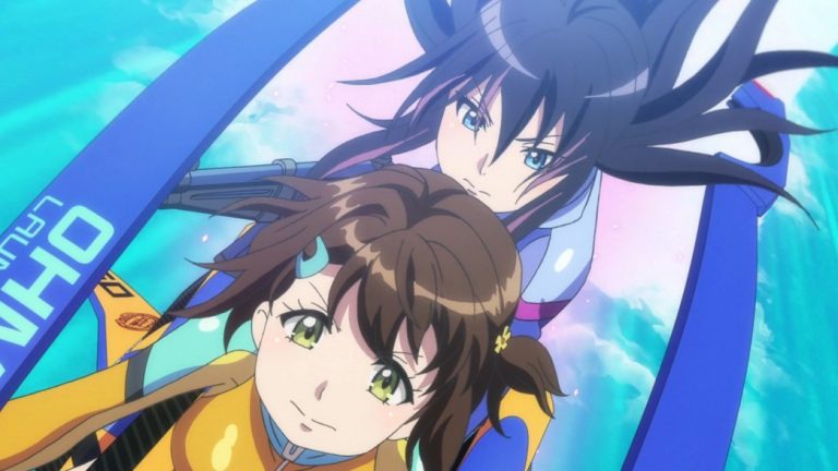 Kandagawa Jet Girls Episode 12 Rin Namiki and Misa Aoi tunnel boost