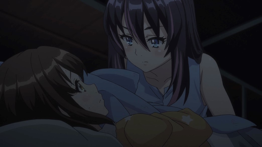 Kandagawa Jet Girls Episode 7 Rin Namiki woke from a nightmare to find Misa sitting beside her