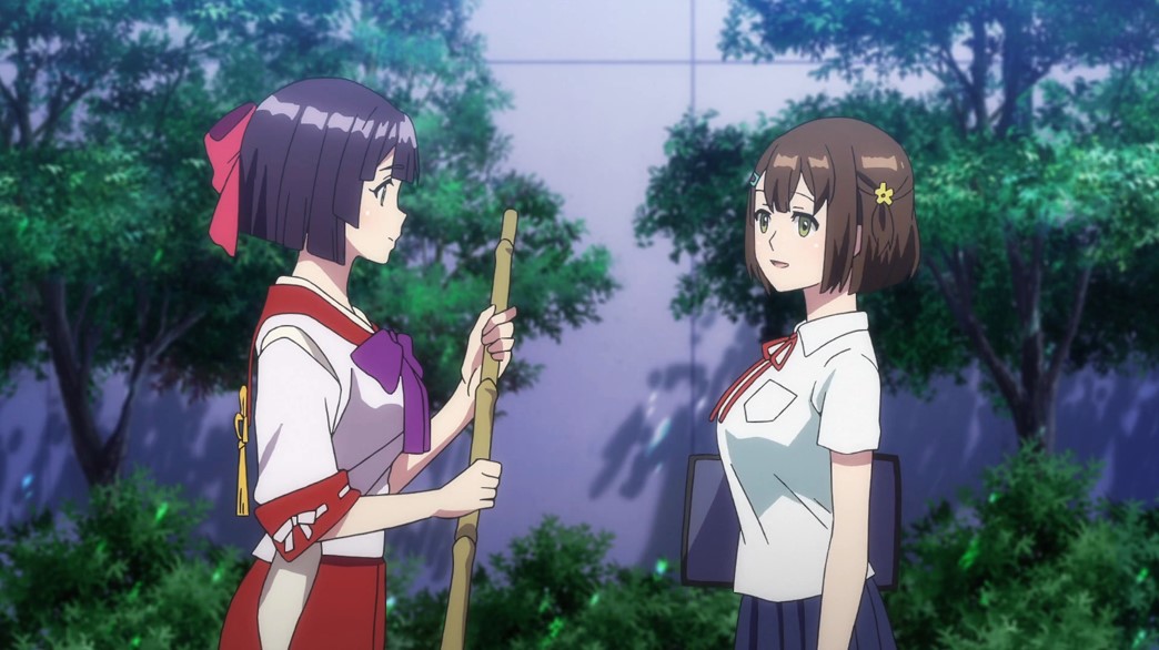 Kandagawa Jet Girls Episode 8 Rin Namiki asks Inori Misuda to allow her to pray to her god