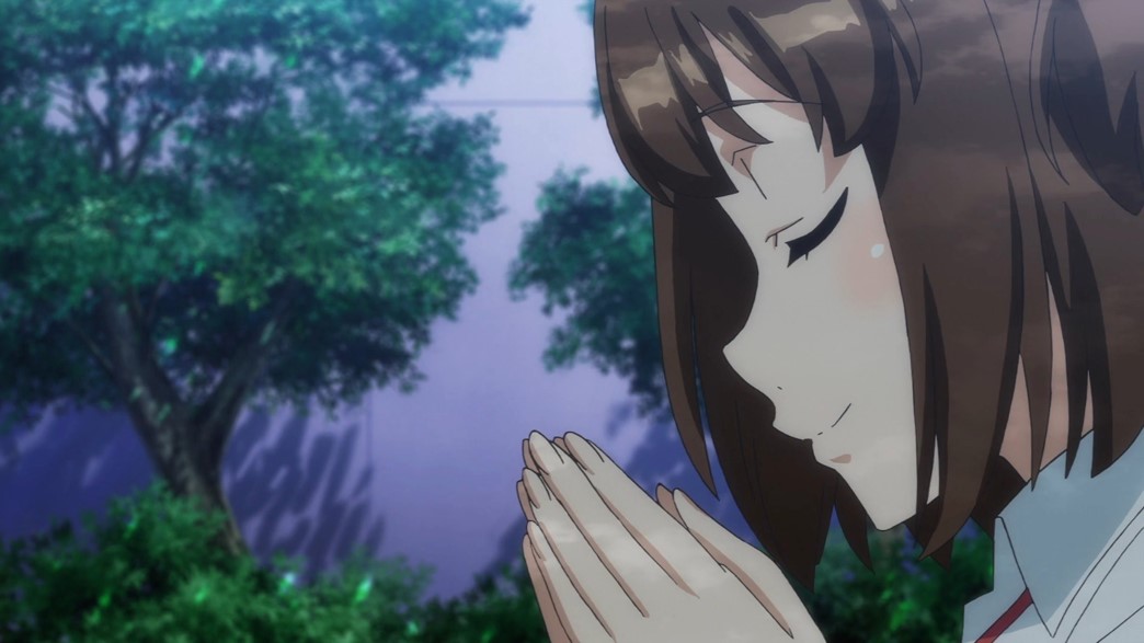 Kandagawa Jet Girls Episode 8 Rin Namiki praying