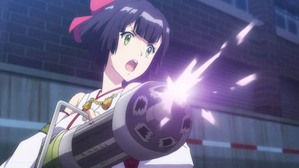Kandagawa Jet Girls Episode 9 Inori Misuda Gattling gun
