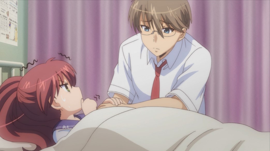 My Wife is the Student Council President Episode 10 Hayato took Sawatari to the nurses room