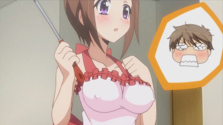 My Wife is the Student Council President Episode 2 Ui Wakana whats under the apron