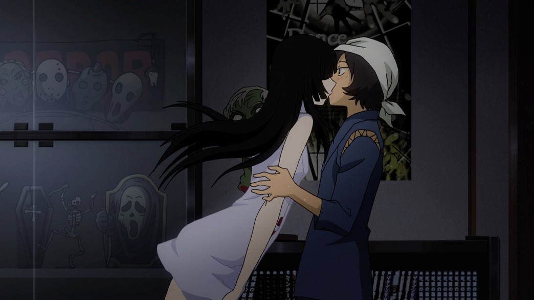 Sankarea Episode 5 Rea kisses Chihiro