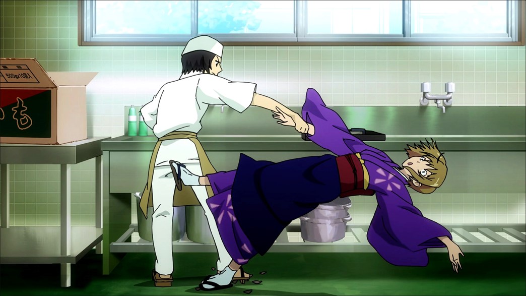 Sankarea Episode 7 Chihiro saves Ranko from falling