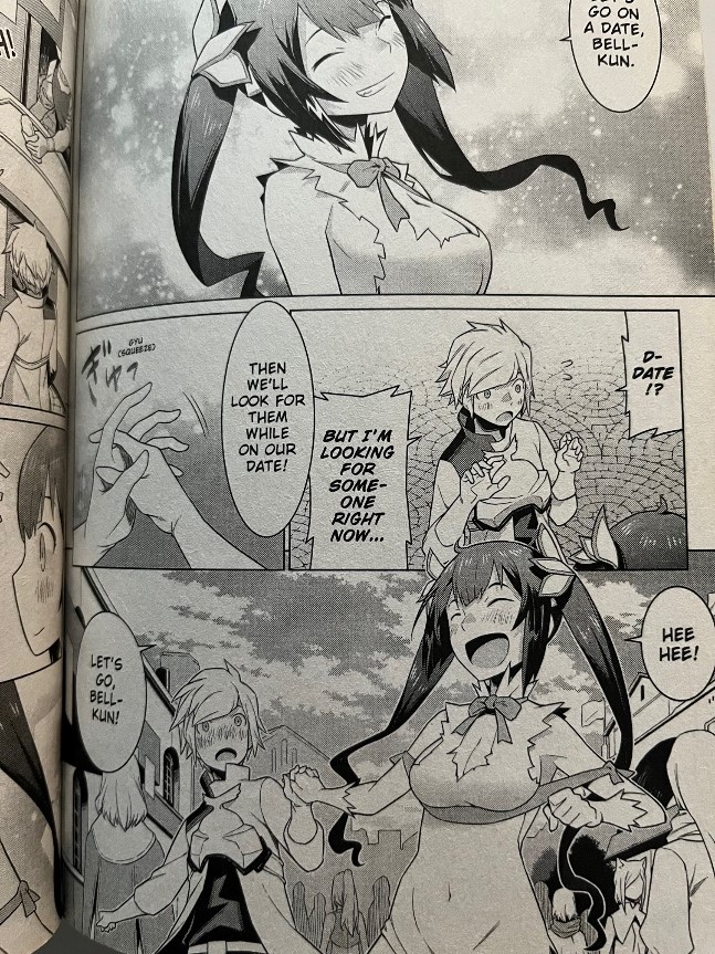 Is It Wrong to Try to Pick Up Girls in a Dungeon Volume 1 Hestia and Bell Cranel at Monsterphilia