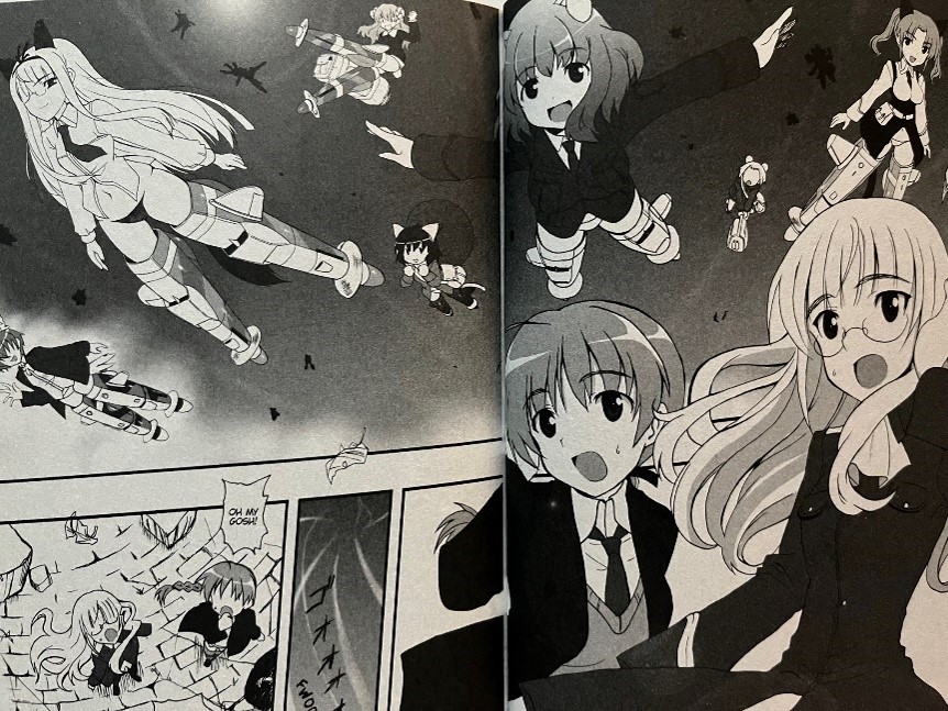 Strike Witches The Sky That Connects Us Volume 1 Perrine Clostermann and Lynette Bishop get back up