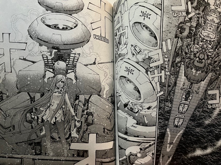Arpeggio of Blue Steel Volume 1 Heavy Cruiser Takao prepares to fire