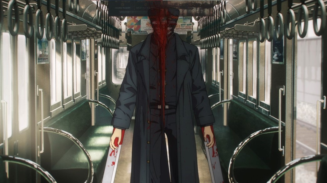 Chainsaw Man Epsiode 12 Katana Man cut in two