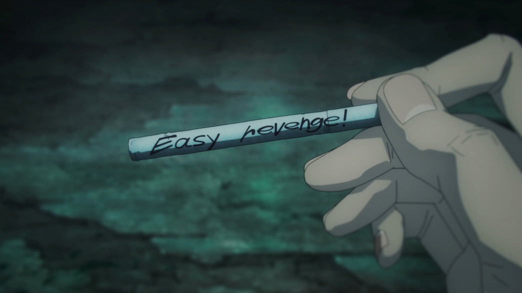 Chainsaw Man Epsiode 12 The Ghost Devil gave Aki a cigarette