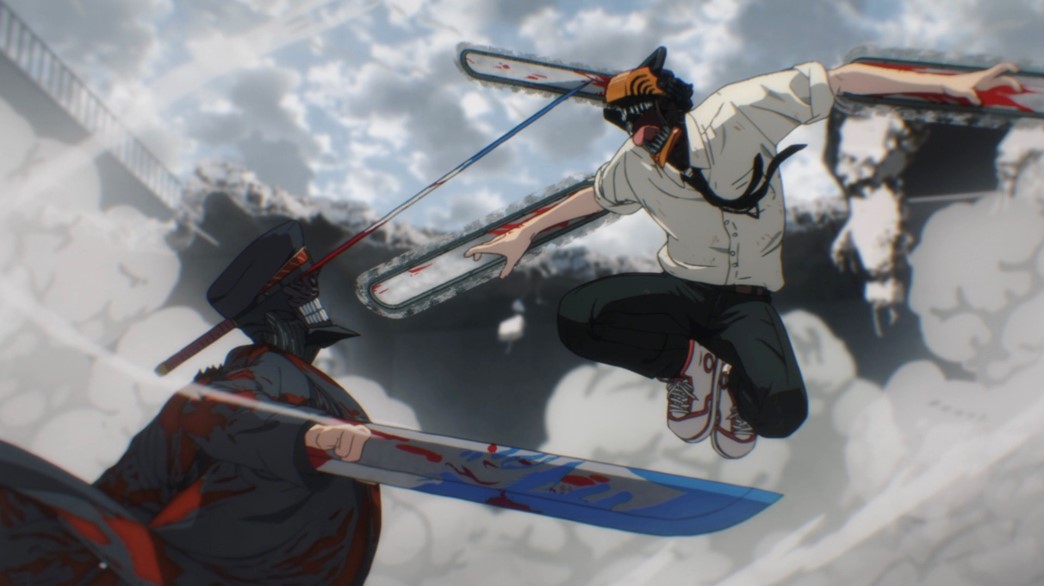 Chainsaw Man Epsiode 9 Denji fighting the Yakuza boss grandson