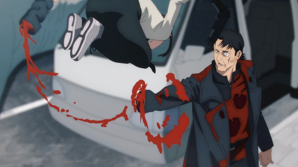 Chainsaw Man Epsiode 9 Kobeni attacks the Yakuza boss grandson