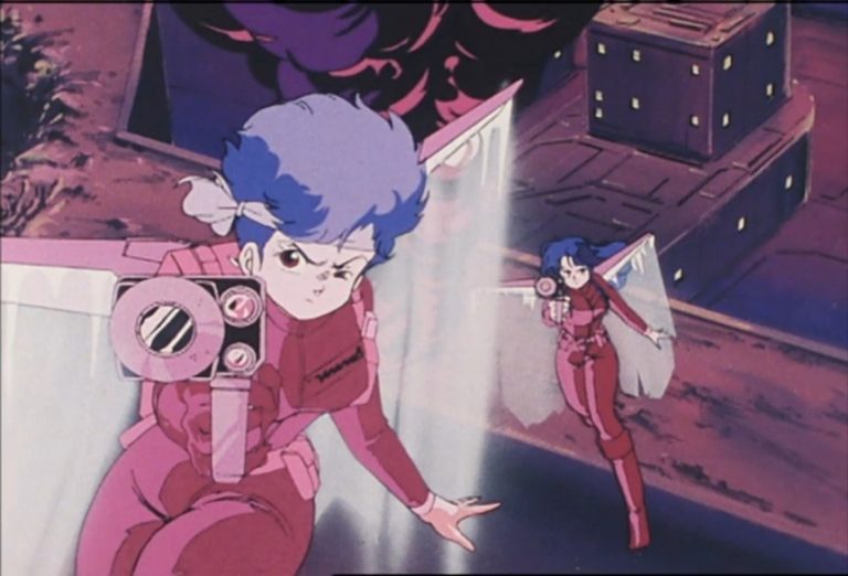 Dirty Pair Episode 8 Kei and Yuri fly into battle