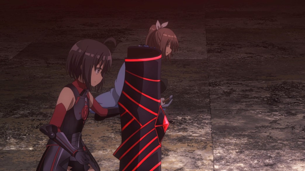 BOFURI Episode 16 Maple and Sally preparing to fight