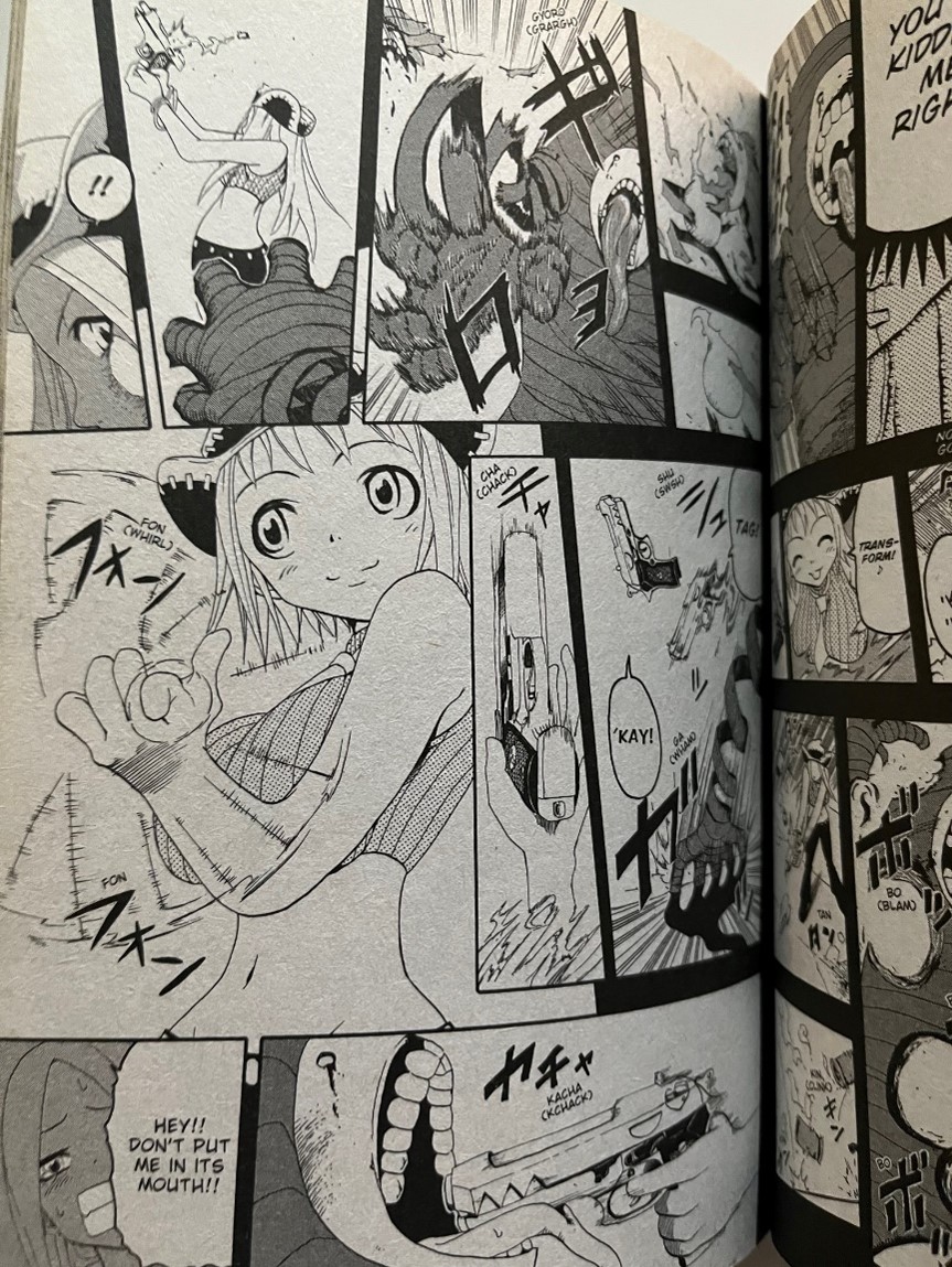 Soul Eater Volume 1 Patty and Liz fighting