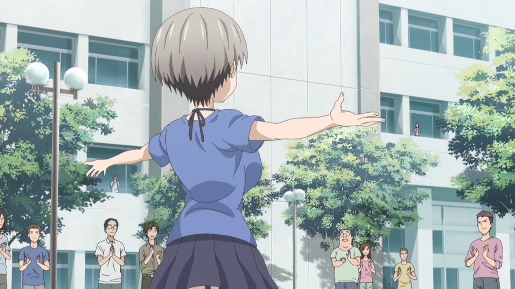Uzaki Chan Wants to Hang Out Episode 5 Hana Uzaki gets an applause